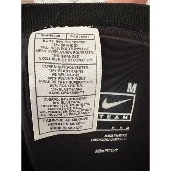 Nike Pro Padded Football Girdle Black Compression Protective Sport Gridiron Gear - Picture 5 of 8